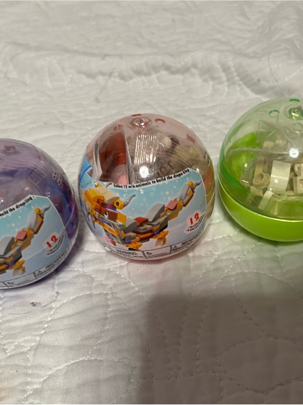 Buildable Animal Capsule Toy - Pink Modular Blocks